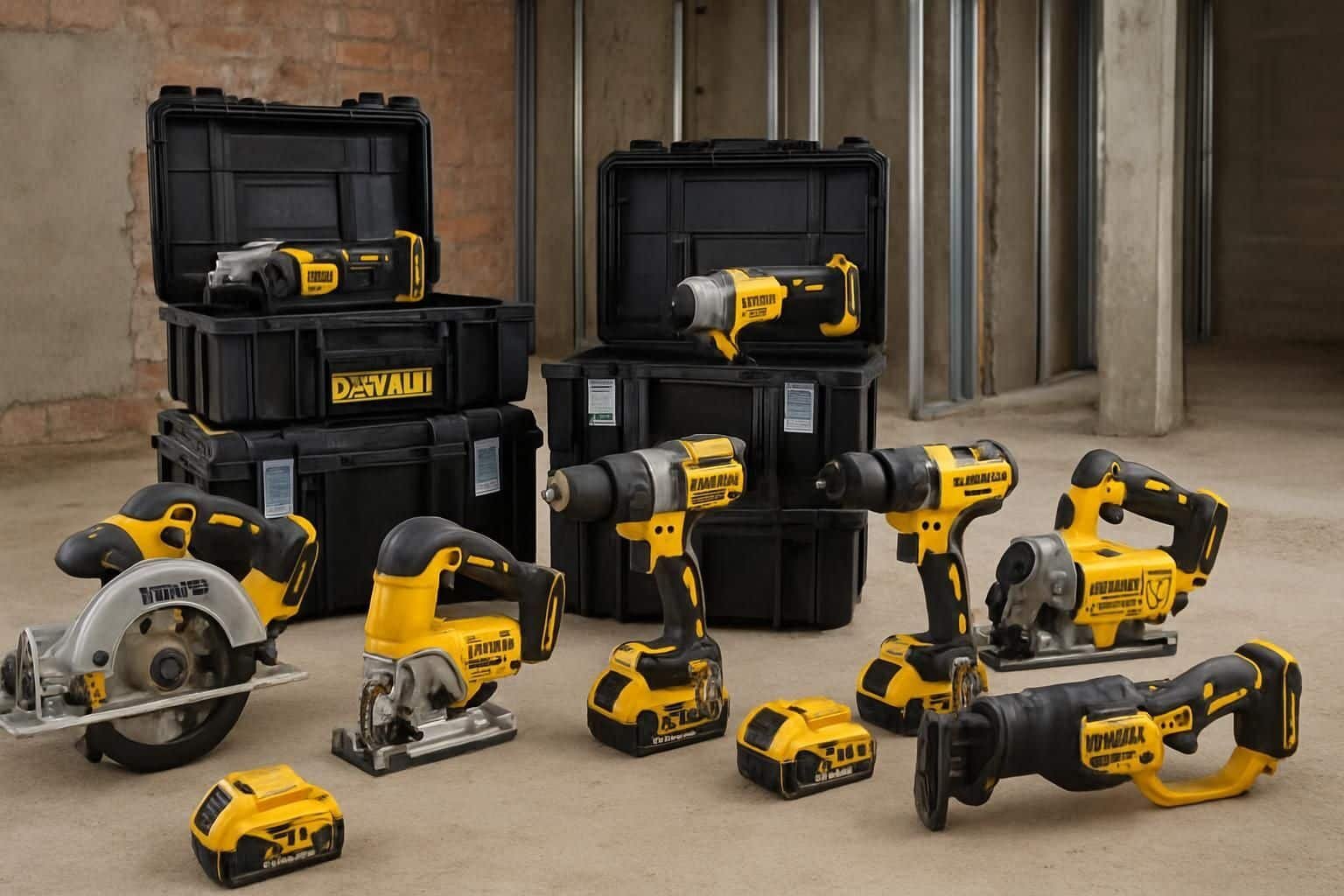 Découvrez le pack Dewalt 8 outils XR Li-Ion 18V 5Ah – DCK853P4, une solution puissante et complète pour tous vos travaux de bricolage et professionnels avec une batterie longue durée.