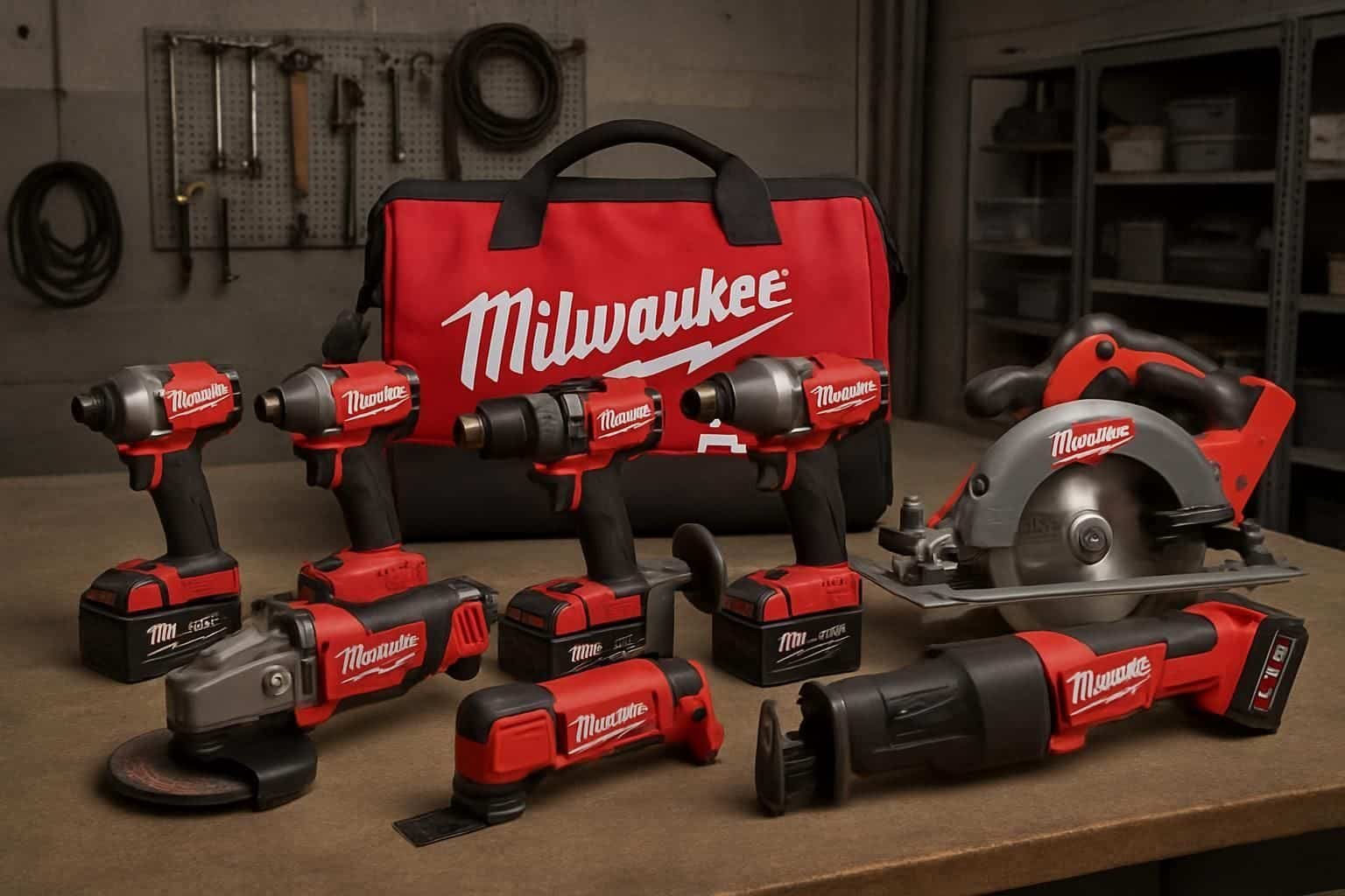 Découvrez le pack complet Milwaukee 18V comprenant 7 outils performants, batteries rechargeables et chargeur pour tous vos travaux professionnels et DIY.